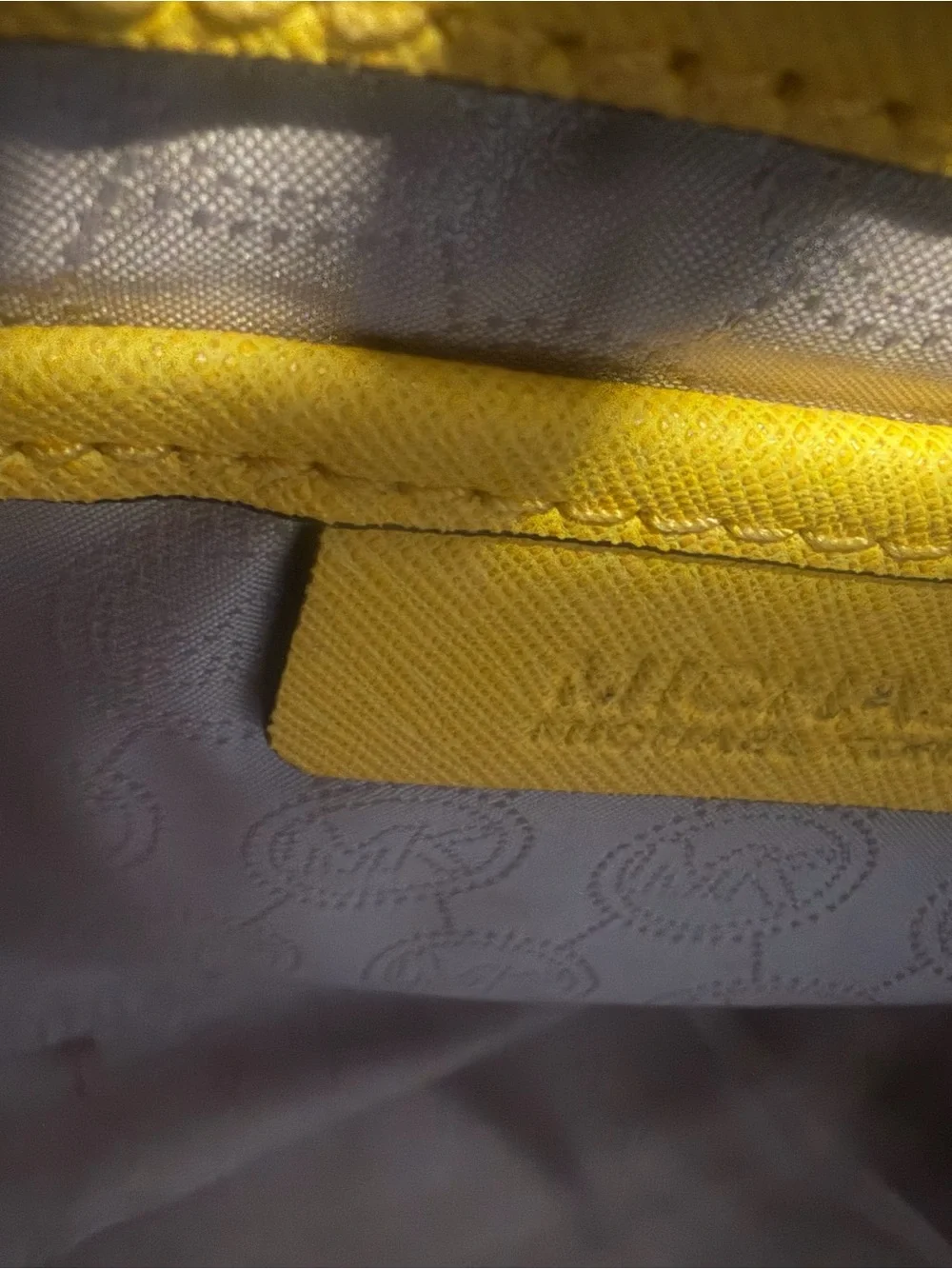 Michael Kors Yellow Pyramid-Stud Tote
